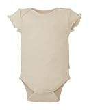 yuga☆やわらかボディ 生成り 80cm オーガニックコットン100% 天然染め ベビー 服 子ども服 キッズ 女の子 男の子 兼用 ボディ 肌着 半袖 出産祝い プレゼント 綿100% 無地 おも