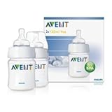 Philips AVENT Feeding Bottles 2 Classic Wide Neck 4 oz/125 ml Newborn Flow Teat by Philips Avent [並行