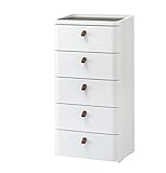 多目的ラック 棚 整理棚 ラック カラー：ホワイト サイズ：5段