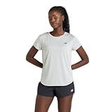 [ニューバランス] Sport Core 半袖Tシャツ 吸水速乾 ヘザーショートスリーブTシャツ レディース(WT51143) AG(アスレチックグレー)