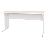 オフィス家具 オフィスデスク 事務机 平机 ホワイト 幅1400×奥行600×高さ700mm MOD-H1460-W