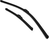 アズーリプロデュース エアロワイパー ノート E12 H24.9～R2.11 運転席：650mm 助手席：300mm ワイパーブレード 2本 グラファイト加工 (S850)