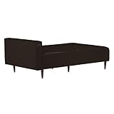 arne ベンチソファー 背もたれなし 2人掛け 3人掛け 日本製 ベンチチェア 長椅子 片肘付き 合皮レザー Baggy SA 4×6 合皮ダークブラウン