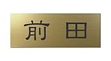 丸三タカギ 彫り込み済表札 アクリル APG2-G-1-1-前田 【完成品】