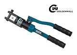 CGOLDENWALL 10~120mm²手動油圧ハイドロプライヤー ケーブル銅アルミ端子の圧着に ダイス8種付油圧圧着工具 【一年安心保証】
