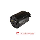 アメリカン電機 コードコネクタボディ 引掛形 （30A/接地形 2P/250V） 黒色 3324R-L6