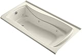 KOHLER K-1257-LH-47 Mariposa 72-Inch X 36-Inch Alcove Whirlpool Bath with Integral Tile Flange, Heat