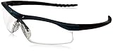 Dallas Wraparound Safety Glasses, Metallic Blue Frame, Clear AntiFog Lens (並行輸入品)
