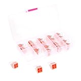 B Baosity 20個セット　電気ワイヤーコネクタ　プラグイン　4コンダクタ　400V　クリア