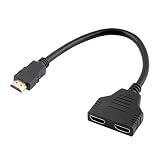 HDMI互換アダプター1.4BスプリッターHDMI互換1入力2出力コネクターHDMI互換
