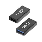 USB C to A 変換アダプタ USB-C メス to USB-A メス 変換アダプタ USB3.1 Gen2 変換コネクタ 5A急速充電 10Gbps 高速データ転送 USB C to USB A 3.1中継アダプタ タイプC タイプA 延長コネクタ Type C 高性能デバイスに対応 (2個セット)