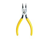 Jonard KS21257L3 Long Nose Cut Crush Strip L3 Type Plier with Yellow Plastic Handle, 6-3/16 Length b