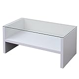 ガラスセンターテーブル 幅90×奥行45×高さ41.5cm ダークブラウン・ブラウン・ホワイトの3色展開 TAG-0001WH