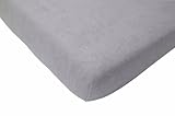Jollein 550_0072 Fitted Sheet Terry Cloth (60 x 120 cm, Grey) by Jollein