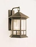 Forte Lighting 1038-04-14 Transitional 4-Light Exterior Wall Lantern, Royal Bronze Finish with Clear