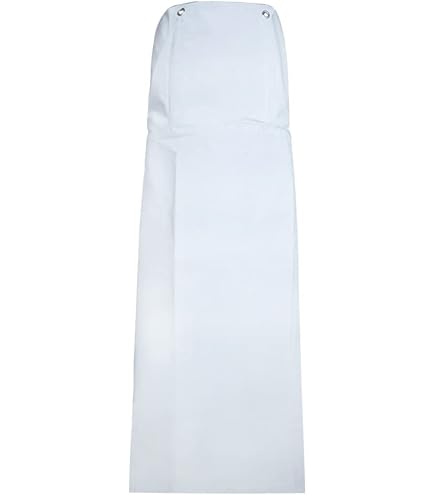 Amazon.co.jp: ワンタッチ 前掛 胸付 白 900×1150 : ファッション