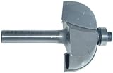 Magnate 1003 Cove Carbide Tipped Router Bit - 1/2 Radius; 1/4 Shank Diameter; 5/8 Cutting Length by 