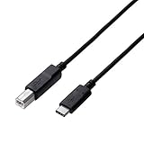 エレコム USB-Cケーブル C-B 1.5m USB2.0 認証品 3A出力 ブラック U2C-CB15NBK