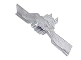 雪止 金具 スワロー工業 瓦棒用 後付 三晃式 内巾35㎜ アトラスII 羽根 300mm 生地 ドブメッキ 30入
