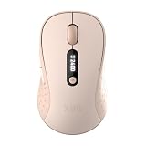 XBG B15pro トライモード Bluetooth マウス Type-C 充電式 LED 表示 静音エルゴノミクス ノート PC/Mac 対応-ピンク