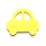 The Art of CureTM Organic Teething Silicone Yellow CAR Baby BPA Free, All Natural by The Art of Cure