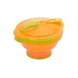 旅行吸引ボウル（グリーン/オレンジ） (Vital Baby) (x 2) - Vital Baby Travel Suction Bowl (Orange/Green) (Pack of 2) [並