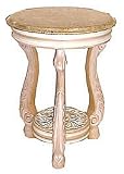 VG-115L 大理石付　丸花台　イタリア家具