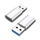 USB Type-C 変換アダプタ 2個セット USB 3.1 タイプC USB 変換アダプタ Type-C (メス) to USB (オス) 変換アダプタ 10Gbps 急速充電＆高速データ同期 Type C コネクタコンバータ for MacBook/for iPad Pro/phone/forSony/for X-peria/パソコン/タブレットなど対応 (シルバー)