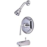 Kingston Brass KB4631ZL Tub and Shower Faucet, Polished Chrome [並行輸入品]