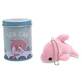 テイクオフ ぬいぐるみ SEA缶 イルカ ピンク
