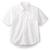 (ニッセン) nissen キッズ ジュニア ノーアイロン 綿１００％ 半袖 スクールシャツ 白 身長 150cm