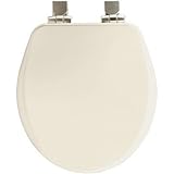 Bemis 7B9170NISL 346 Round Closed Front High Density Molded Wood Toilet Seat with Cover, Biscuit [並行