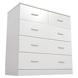 チェスト タンス 箪笥 収納 洋服収納 木製 スライドレール 4段 幅88 奥行42 ワイド ホワイト