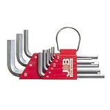 （まとめ）標準サイズ六角棒スパナセット 【9本組×5セット】 ジョブマスター JHW-309S