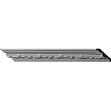 Ekena Millwork MLD02X03X04EM 2 3/8-Inch H x 3 1/8-Inch P x 3 3/4-Inch F x 96-Inch L Empire Crown Mou