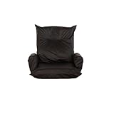 １人掛け肘付きソファー　ブラック