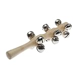 Domybest　子供おもちゃ　ガラガラ　ハンドベル　ラトル　カラフル　知育 音楽おもちゃ　手を振る楽器玩具　聴覚　視覚刺激　2色 (B)