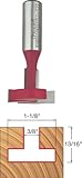 Freud 52-522 1-1/8-Inch Diameter T-Slot Router Bit with 1/2-Inch Shank by Freud