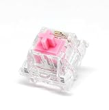 Tecsee Honey Peach Switch 35個入り 真鍮メタルポール搭載 リニアスイッチ メカニカルキーボード用 CherryMX対応 潤滑済み