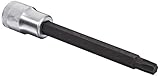 Stahlwille SF1054TX-T50 Steel Extra Long Torx Screwdriver Socket, 1/2' Drive, 8.8mm Diameter, 140mm 