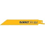 DEWALT DW4808-2 6-Inch 14 TPI Straight Back Bi-Metal Reciprocating Saw Blade (2-Pack) [並行輸入品]