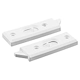 Prime-Line Products F 2830 Sliding Window Tilt Latch, Spring Loaded, White Vinyl,(Pack of 2) by Prim