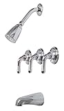Premier 120636 Sanibel Three-Handle Tub & Shower Faucet, Chrome [並行輸入品]