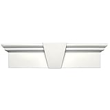 Builders Edge 060010933123 33 5/8" x 9" Flat Panel Window Header 123, White [並行輸入品]