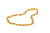 Baltic Amber Teething Necklace for Babies (33cm) Natural Anti-inflammatory Solution for Teething wit