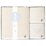 『香典返し 法事引き出物 お返しなどに人気の商品』　今治製タオル　あまね&ゆらぎ　バスタオル＆ウォッシュタオル2P　ベージュ　【掛け紙・包装可】