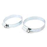 uxcell ホースクランプ　ワームドライブ　調整可能　ステンレス鋼　 51mm-65mm 　2個入り