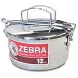 【インナートレー付き ゼブラ ステンレス ランチボックス　トレイ付き　12cm】フードキャリア、お弁当箱、ZEBRA、zebra、新生活 応援、アウトドア 弁当箱