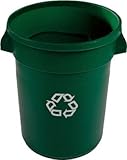 [T-8194500]ラバーメイド　ラウンドブルートコンテナ　スリット付き　１２１．１Ｌ　グリーン 178847206