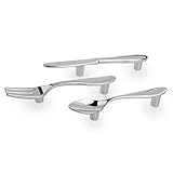 Pixnor 3pcs Knife Spoon Fork Kitchen Cabinet Closet Drawer Pull Handles Knobs 3 Inch Center to Cente